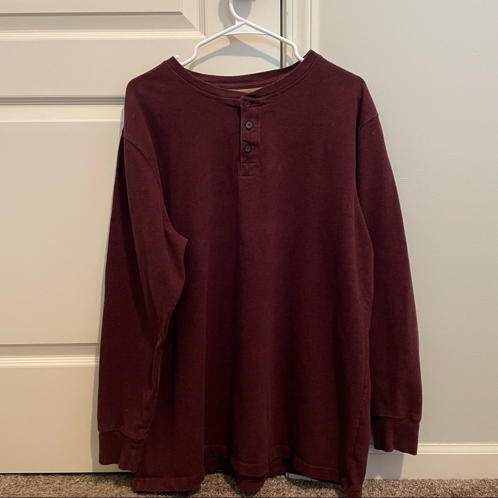 Covington Maroon Crew Neck Mens Sweatshirt